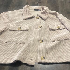 Shein corduroy jacket. Cropped style. Like new. Beige color.
